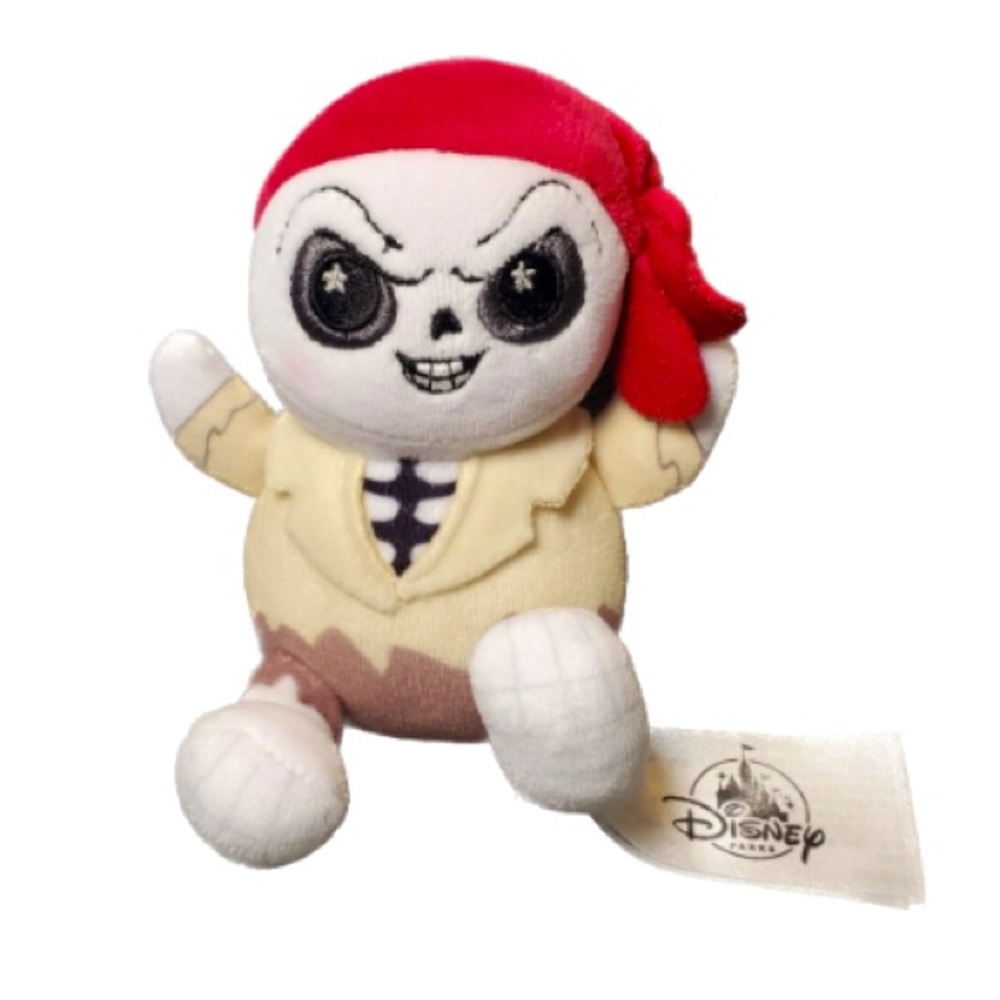 Disney Parks Wishable Plush- Pirates of the Caribbean Skeleton Pirate Helmsman